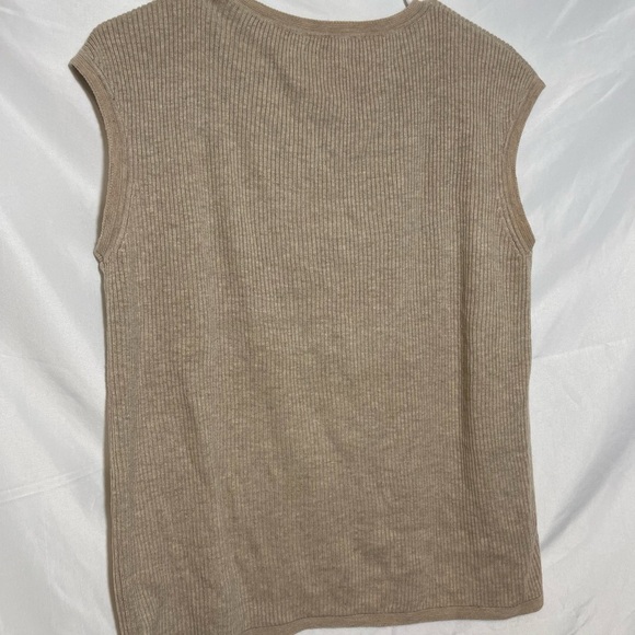 Calvin Klein Tan Ribbed Knit Sweater - Picture 4 of 5